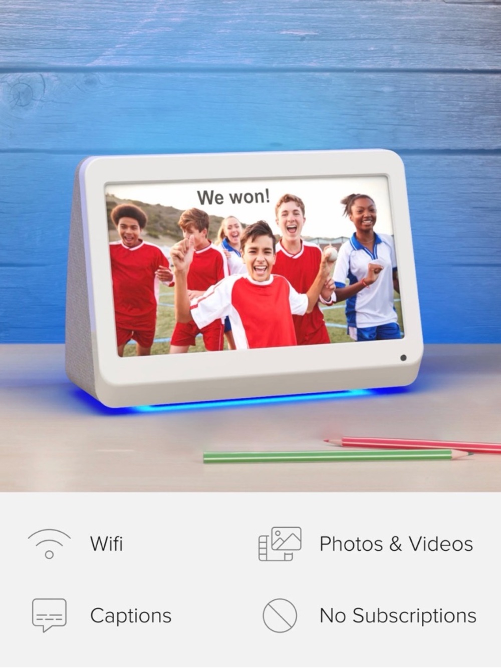 MyLuma digital photo frame in white